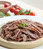 Hummus Plate Meat Shawerma